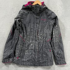 Columbia Interchange Waterproof Youth Girls 18/20 Collard Hood Jacket Omni Tech