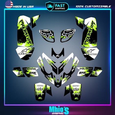 Polaris Predator 500 Grafik Full Decals Sticker Kit ATV
