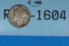 1925 10C MERCURY HEAD SILVER DIME Early US Type RAW-1604