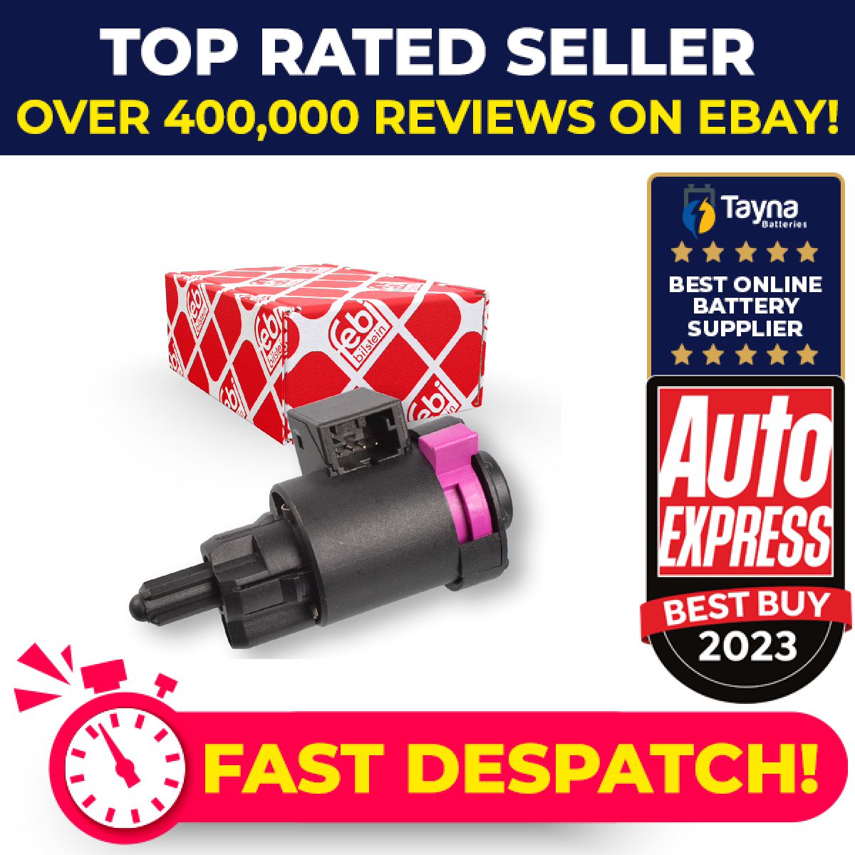 Brake Light Switch 106546 Febi 4F0945459A 4F0945459B 4F0945459 Quality New
