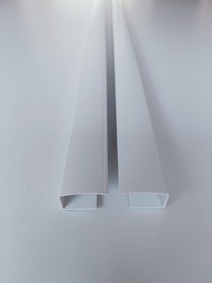 Seitenprofil für Rollos, selbstklebend, Kunststoff, 120 cm