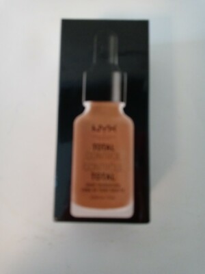 NYX Professional Makeup Total Control Drop Foundation Camel .43 oz box tear new
