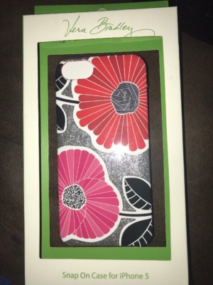 Vera Bradley Snap On Case for iPhone 5 5S Cheery Blossoms Retail $38.00