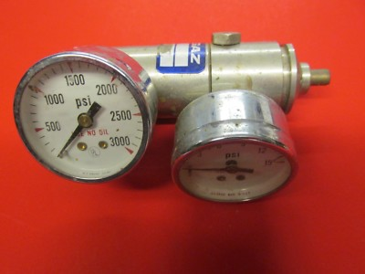 #ad #ad ALPHA GAZ PRESSURE VALVE DUAL GAUGES MODEL NO AAE 1001 350 SERIAL NO 98920 $14.99