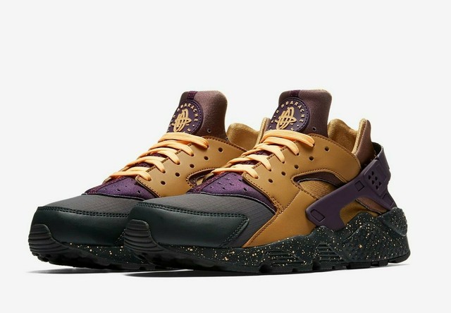 purple and gold huaraches