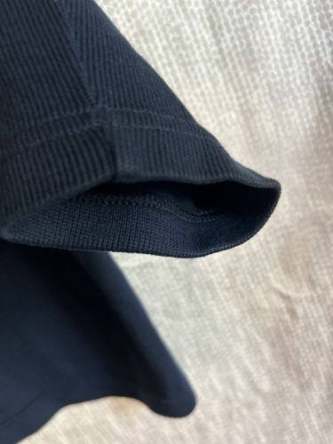 Banana Republic Herren Large Tall 1/4 Reißverschluss Baumwolle Pullover Sweater blau Ellenbogenaufnäher - Bild 15 von 22
