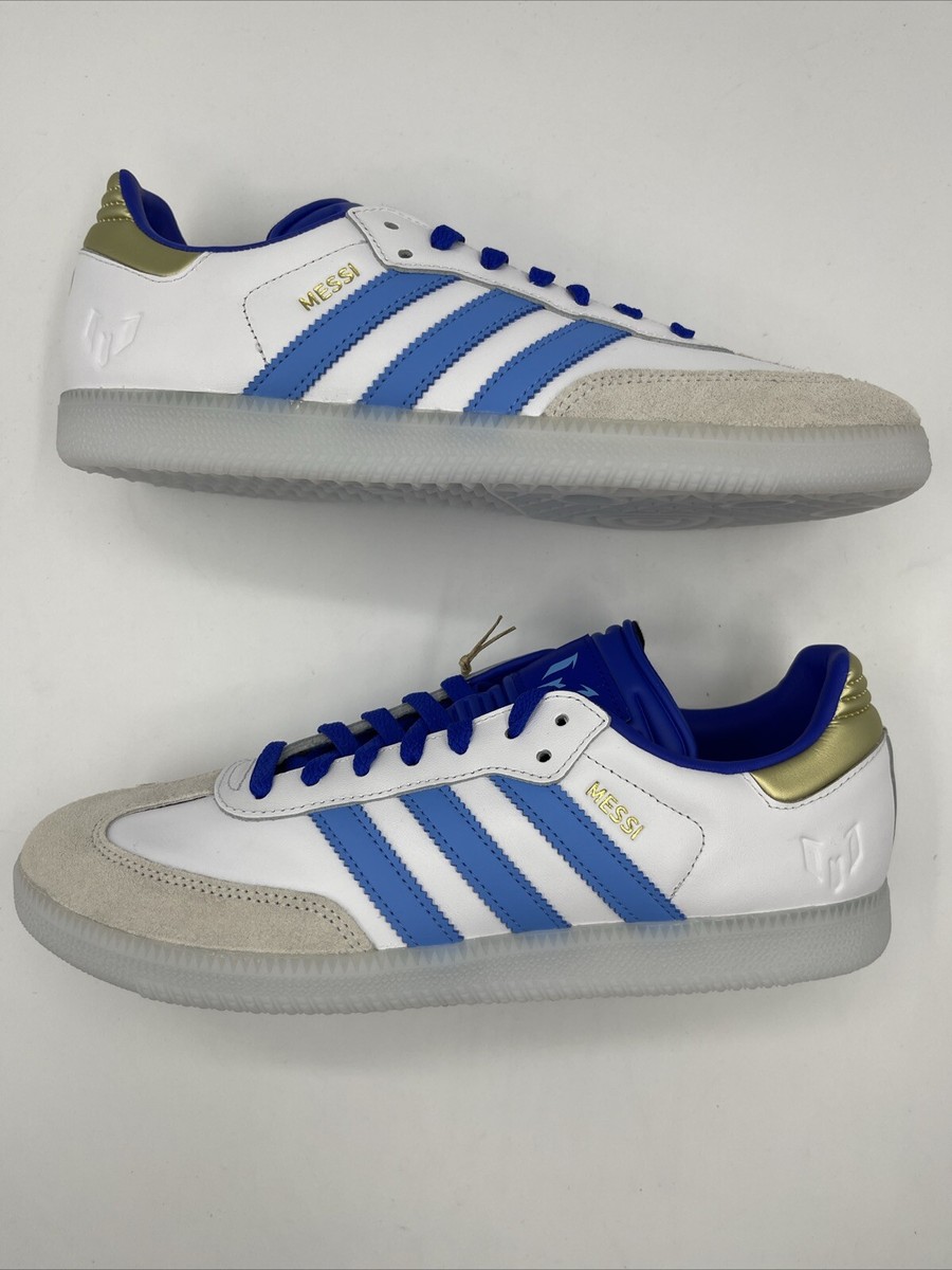 Size 9 - Lionel Messi x adidas Samba Indoor Spark Gen10s for sale