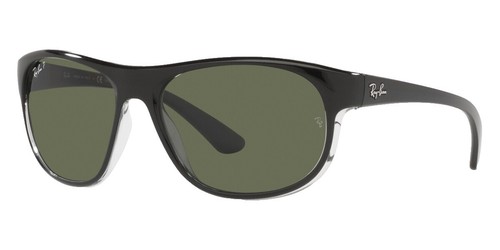 Ray-Ban Adult RB4324F Black/Green 50mm Sunglasses | eBay