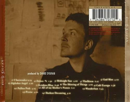 David Sylvian - Dead Bees On A Cake CD Album 5086 - Bild 2 von 4