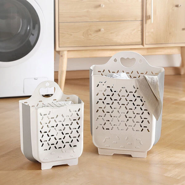 Hanging laundry basket sale