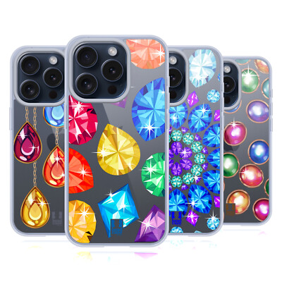 HEAD CASE DESIGNS FUNKELNDE EDELSTEINE GEL HANDYHÜLLE FÜR APPLE iPHONE HANDYS