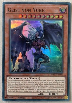 Yu-Gi-Oh! Geist von Yubel PHNI-DE001 Super Rare Near Mint 1. Auflage deutsch