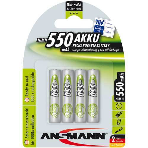 Thumbnail - Ansmann Nimh-akku, Micro (aaa), 550mah, 4er Pack (5030772)