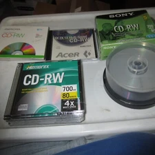 40 Blank Recordable CD-Rw  Sealed/Unsealed  Brand  New BUNDLE DISCS GREAT