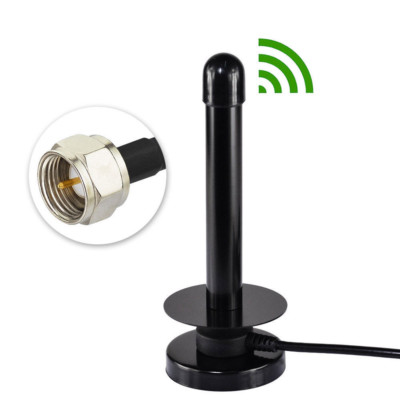 20dBi DVB-T2 ATSC ISDB F Type Magnetic Base Antenna for Digital TV HDTV Tuner