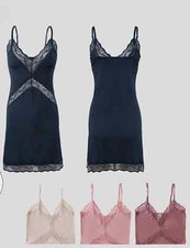 Damen Nachthemd Träger Spitze sexy Negligee Lingerie 3755 mit Spitze Microfaser