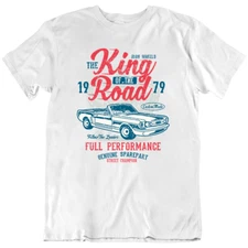 King Of The Road Car Racing Speed Engine Racer Retro T Shirt Tee Gift New