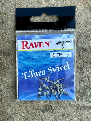 Raven T Turn Swivels Medium 3/4 ,  3 Way Swivels, Pack of 10