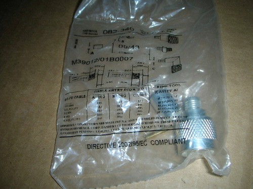 Amphenol 082-340 M39012/O1B007 RF N Straight Cable Plug 50 Ohm Crimp NOS! 1-Pc. - Picture 2 of 8
