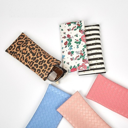 Mouth Snapped Sunglasses Eyeglass Glasses Case Soft Pouch Bag Pocket - Picture 4 of 29