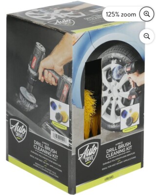 All Purpose Durable Time Saving Drill Brush Cleaning Kit - 4 Piece
