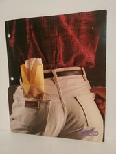 Vintage 1987 Stash It Class Act Man Butt Pocket Folder For Trapper Keeper Red