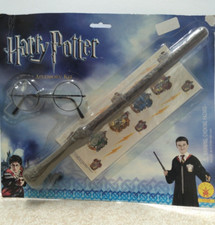 NEW old stock Harry Potter Glasses, Wand, tattoos Costume Accessory Toy Kit Kids