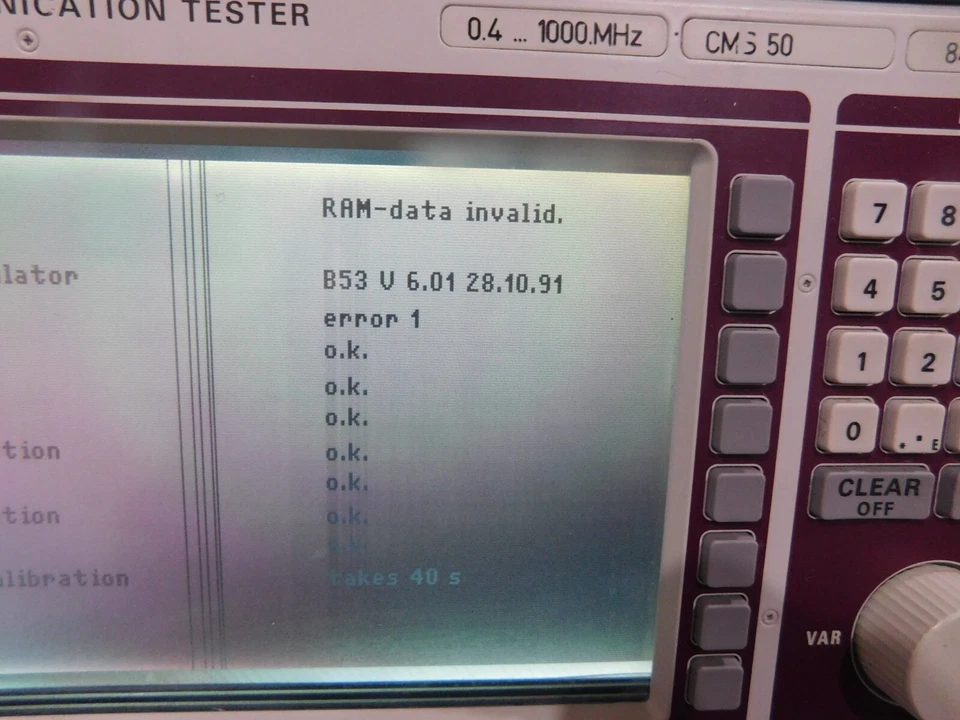 Rohde & Schwartz: CMS50 Radio Communications Monitor. 0.4...1000.MHz. For Part - Image 3 of 4