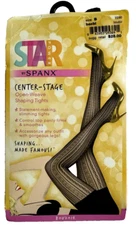 Star Power by Spanx Shaping Tights Black Boudoir Patterned Women's  Size B