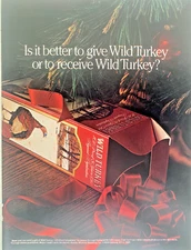 Wild Turkey Austin Nichols Distilling Co. Vintage 1984 Print Ad