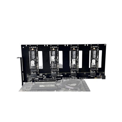 ADT-Link PCIe 5.0x16 to 4-Port U.2/EDSFF hard drive split adapter expansion card - Picture 10 of 15