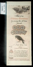 1942 OLD CROW-Among America's Great Whiskies Vintage Print Ad 41197