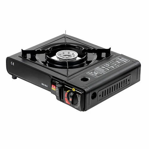 Gaskocher Campingkocher Schwarz Camping Herd Koffer Gas Tischgrill Notfallkocher - Bild 3 von 3