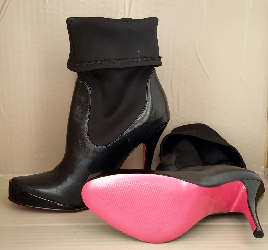 leather bottom boots