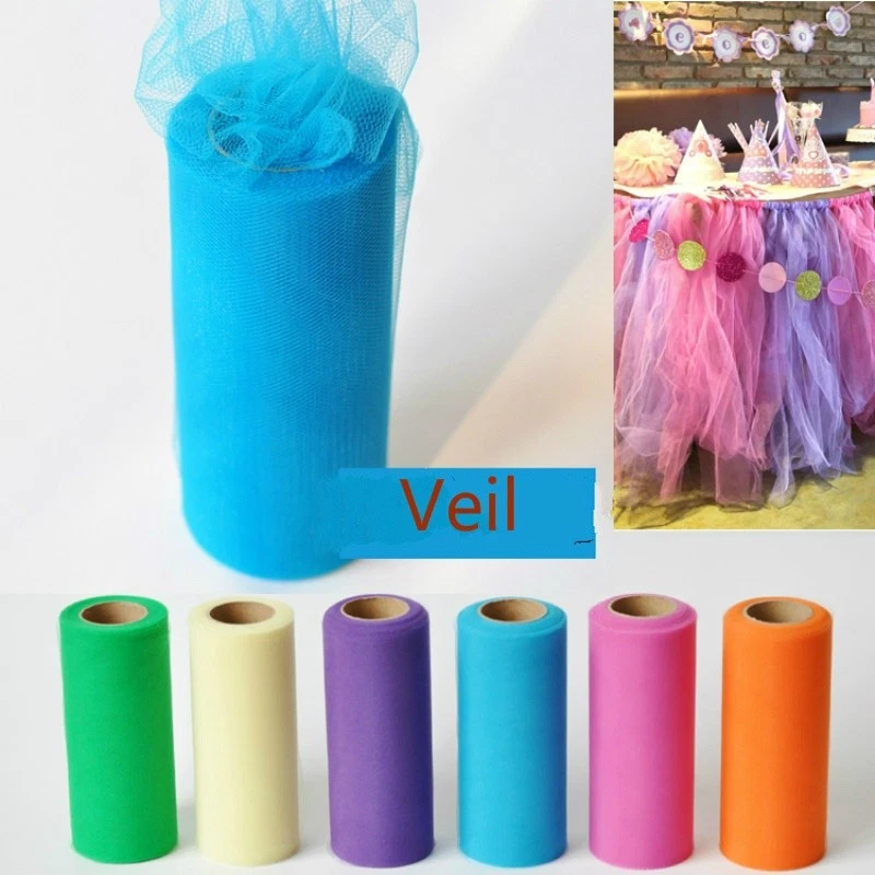 22M Tulle Mesh Net Fabric Table Skirt Tutu Dress DIY Baby Shower Party Art Decor - Image 2 of 4