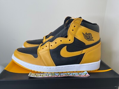 Nike Air Jordan 1 Retro High OG Pollen Black Yelow Mens 555088 701