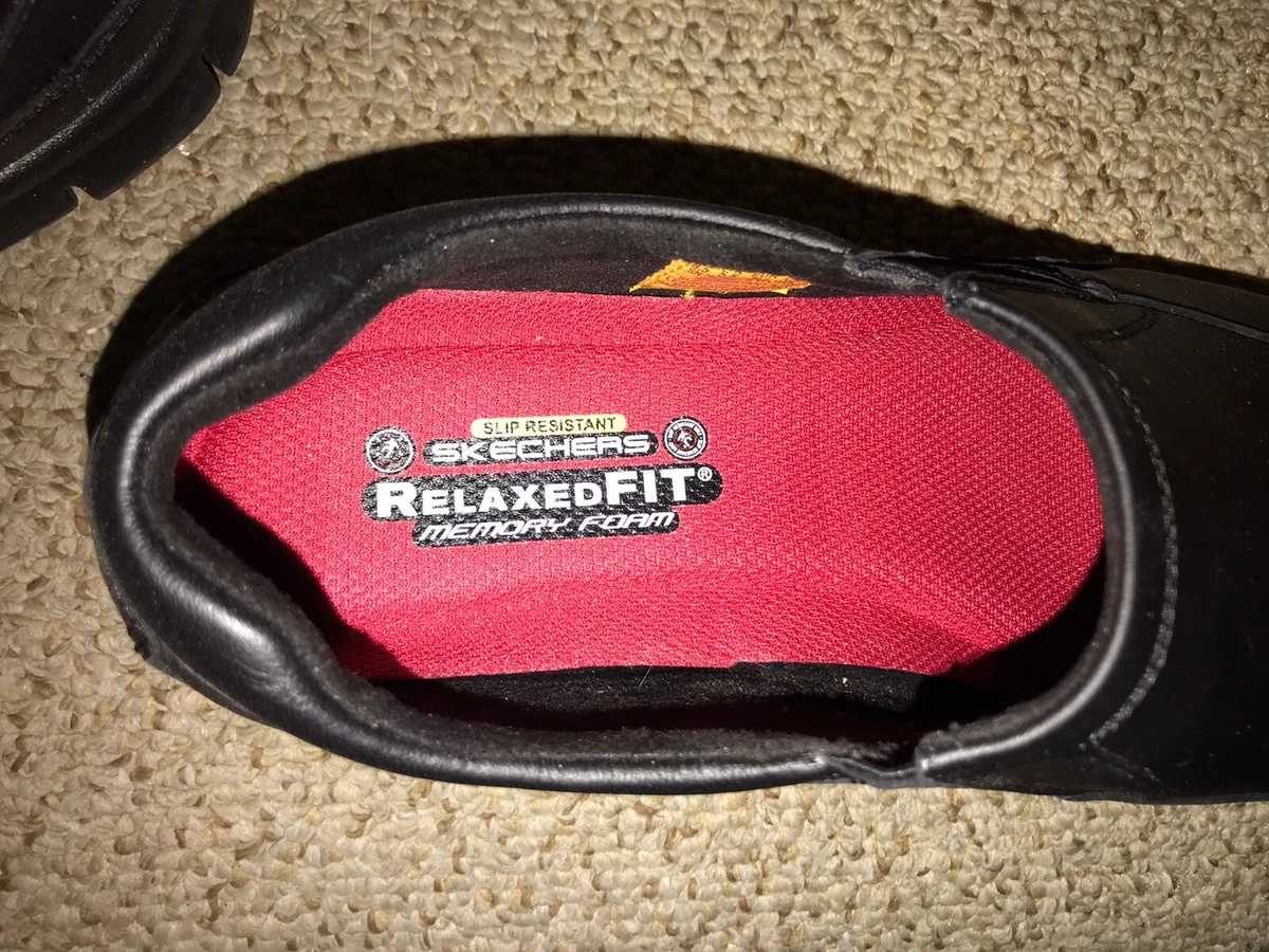 Skechers Hive Relaxed Fit Black Slip On Shoes Women s Size 8M Walking