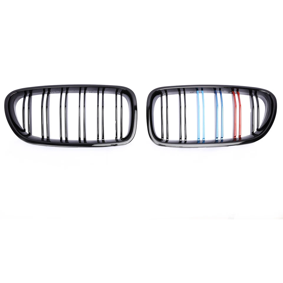 Rejilla delantera negra brillante color M para BMW F10 528i 535i 550i M5 2010-2016 Foto 4 de 4