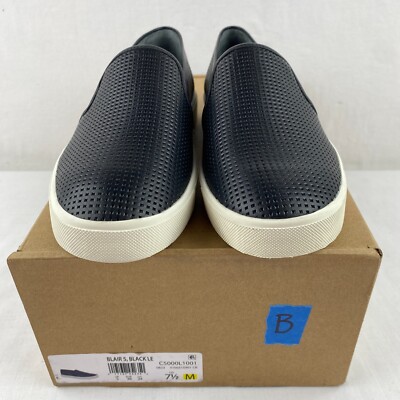 Vince Womens Blair 5 Leather Laceless Sneaker C5000L1001 7.5 M Black White 1S3