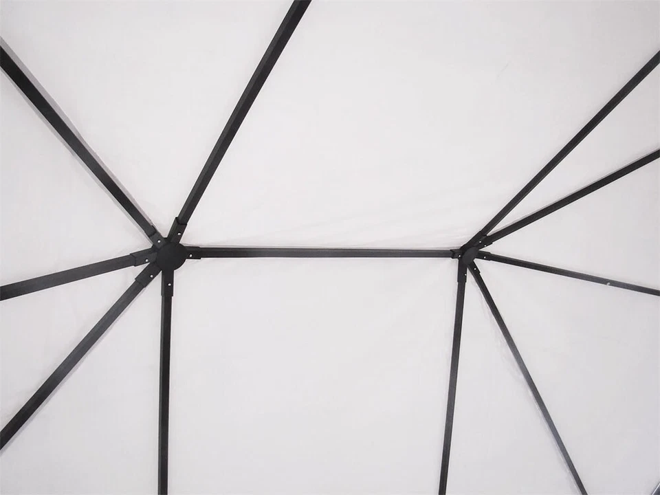 GAZEBO IN FERRO MT 3X4 IN METALLO ANTRACITE - Immagine 4 di 4