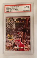 1993 Topps Stadium Club Frequent Flyers #181 MICHAEL JORDAN PSA 10 GEM MINT