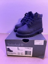 Timberland Toddler Boots Black Nubuck Sz 6 W Box