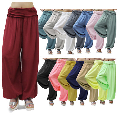 Glamexx24 Damen Freizeithose Sommerhose Haremshose Pumphose Aladinhose Mandala