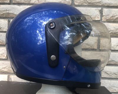 Vintage Grant FF Rg9 Helmet 1973 Red Motorcycle Bobber Large