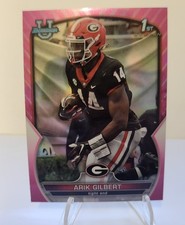 Arik Gilbert 2022 Bowman Chrome U #54 Pink Refractor Georgia Bulldogs 