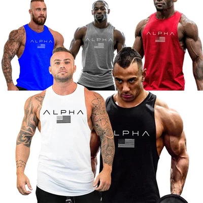 Sommer Ärmellose T-Shirt Sport Tank tops Muskelshirt Atmungsaktiv Laufshirt Mode - Bild 1 von 2
