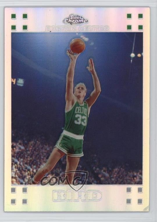 2007-08 Topps Chrome Refractor 965/999 Larry Bird #105 HOF 09if