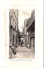 1912, Sous le Cap Street, QUEBEC, Canada Postcard
