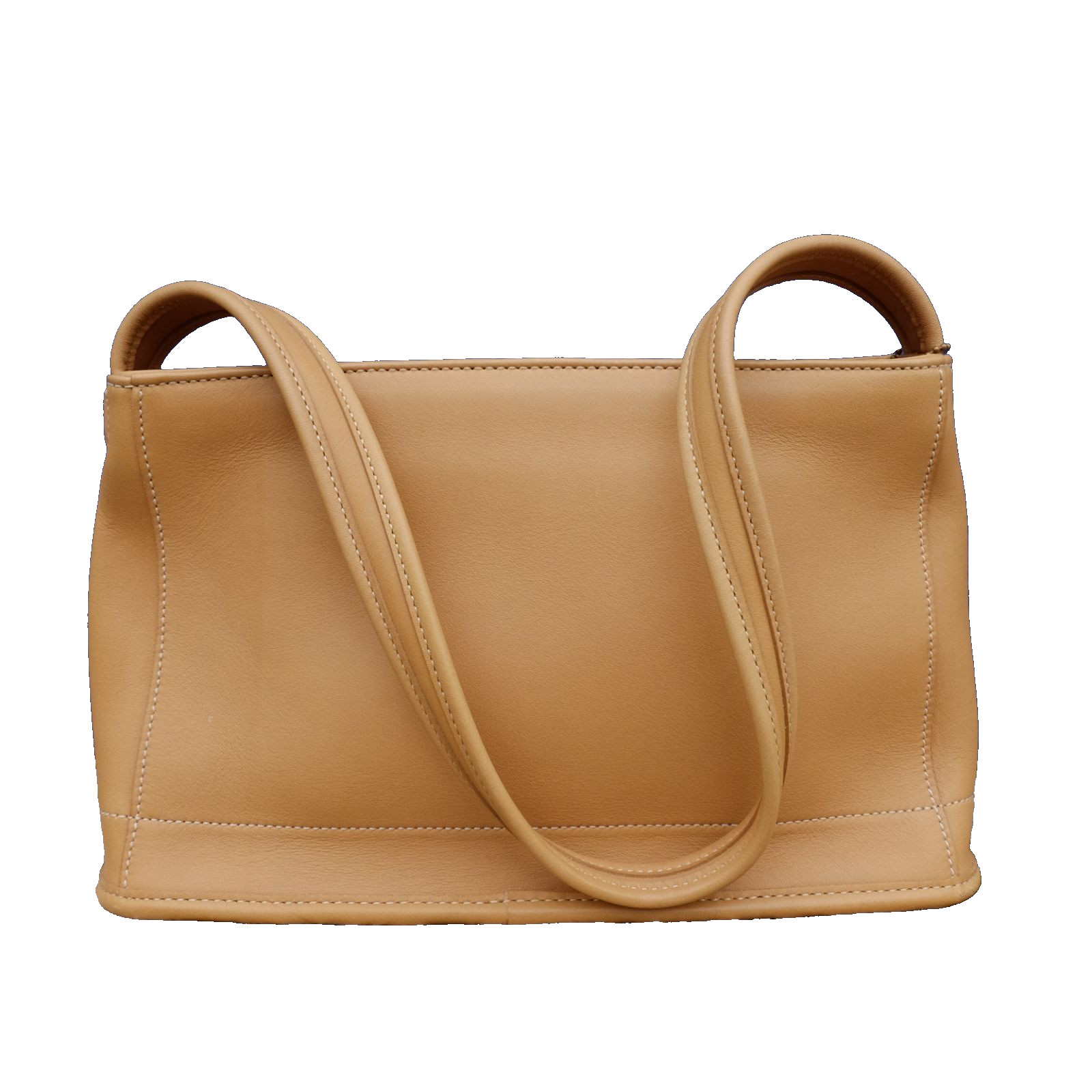 COACH Old Coach Caramel Leather Shoulder Tote Bag Vintage Rare image 2