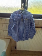 OS Trachtenhemden Langarm in weiß und blau G...